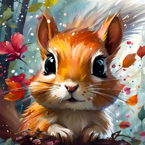 Little Squirrel 🐿️ Ai Generated Artwork Nightcafe Creator