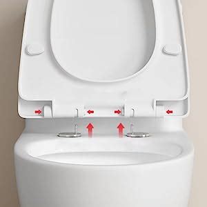 Zfyq Toilet Seat Fittings Universal Top Fixing Quick Release Toilet