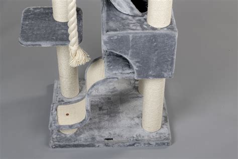 Cat Tree Kilimandjaro De Luxe Light Grey Cattreeking Co Uk