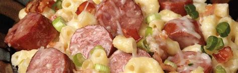 Smoked Sausage And Bacon Baked Macaroni And Cheese Hillshire Farm® Brand Smoked Sausage Sausage