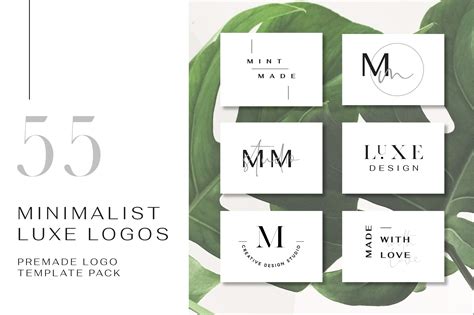 55 Minimalist Luxe Logos Branding And Logo Templates Creative Market