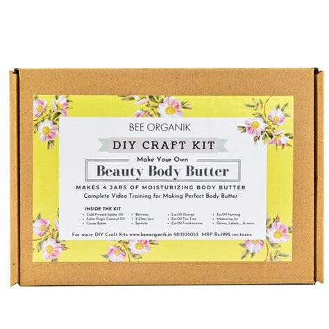 Buy Bee Organik Body Butter Making Kit For All Skin Types Diy Craft