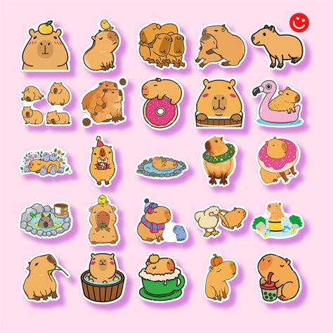cute capybara stickers