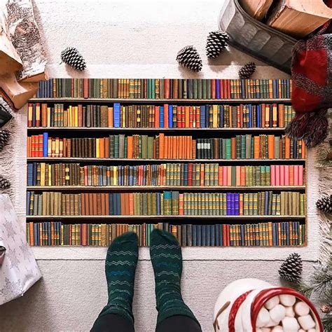 Haomonzen Warehouse Sale Clearance Fluffy Carpet Interesting Bookshelf