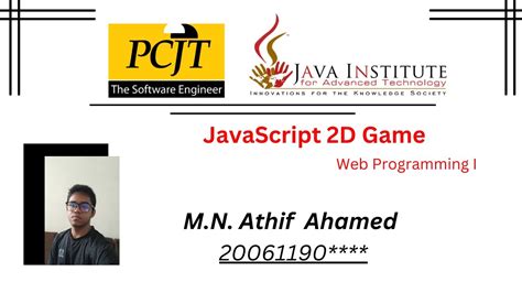 Java Script 2d Game Development Java Institute For Advanced