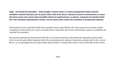 Coppa Del Mondo Di Sci Nel Caos Annullata La Prova Femminile Un