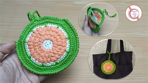 Crochet Tutorial Membuat Dompet Rajut Mini Motif Terbaru 2022