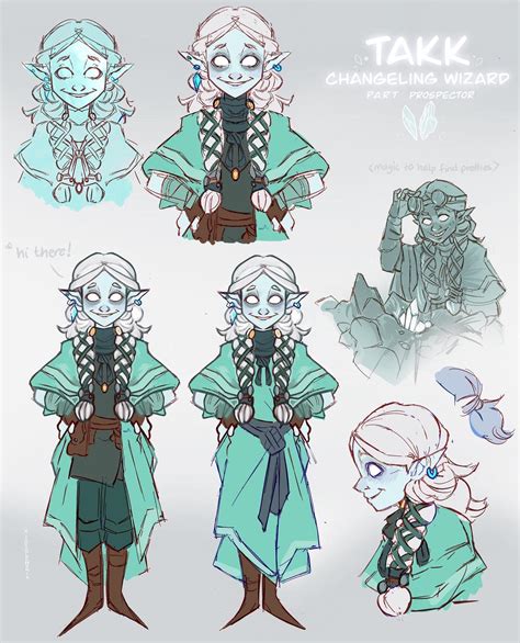 Takk Changeling Wizard Dnd Oc Reference By X Redlemon X On Deviantart