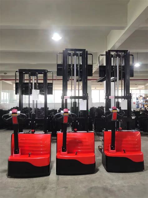 Full Electric Hydraulic Forklift Reach Walking Type Stacker Kb Crane En