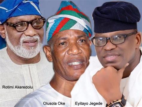 Ondo Election Akeredolu Jegede Oke Lead In Strongholds