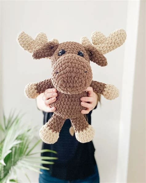 Manny Moose CROCHET PATTERN Amigurumi Crochet Pattern PDF Etsy Easy