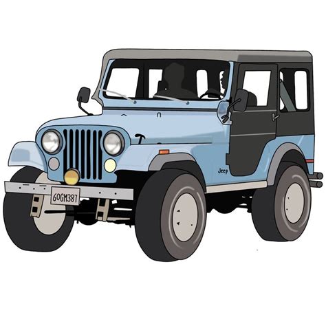 Stiles Stilinski Jeep Drawing