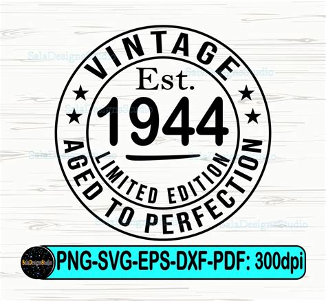 Th Birthday Svg Vintage Svg Shirt Svg Aged To