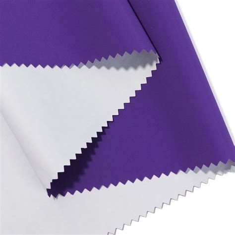 T Matte Nylon Taslan Fabric With Transfer Pu Milky Membrane Down