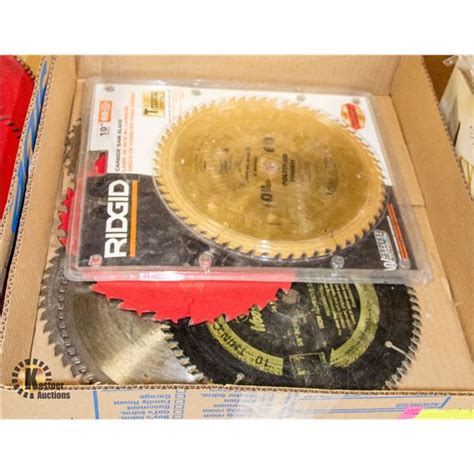 FLAT WITH SIX - 10 INCH SAW BLADES INCL. ONE