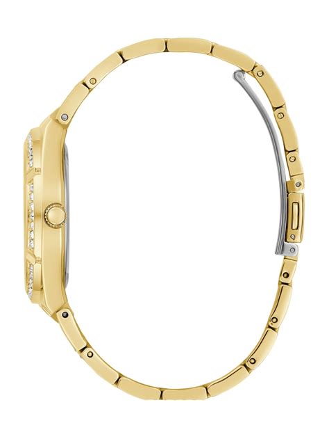 Gold Tone Cut Through Multifunction Watch GUESS Canada