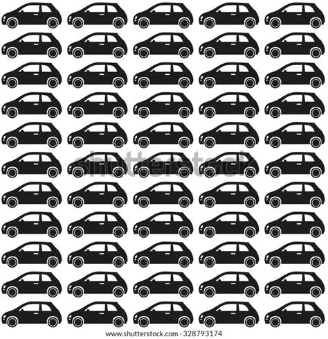 Cars Pattern Seamless Vector Pattern Template Stock Vector Royalty