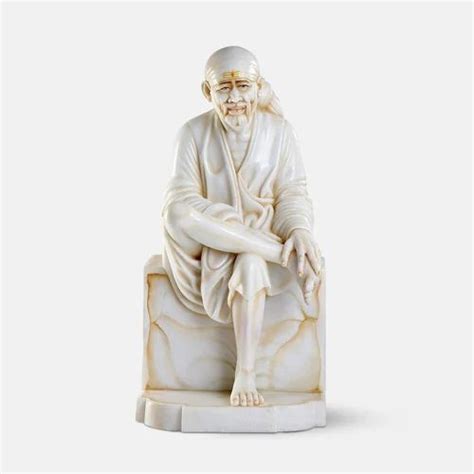 White Golden Makrana Marble Dwarkamai Sai Baba Moorti At Rs 40000 In Jaipur