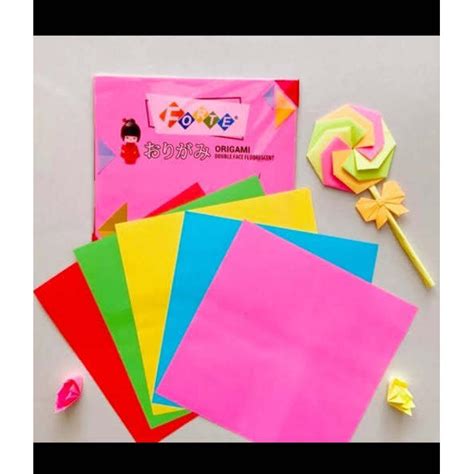 Jual Kertas Origami 2 Sisi Kertas Lipat Double Face Forte Shopee