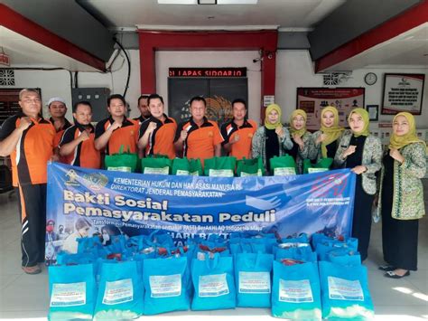 Semarakkan HBP Ke 59 Tahun 2023 Lapas Kelas IIA Sidoarjo Gelar Baksos