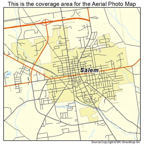 Aerial Photography Map of Salem, OH Ohio