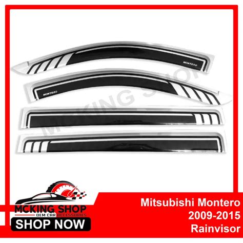 Mitsubishi Montero 2009 2015 Two Toned Rain Guard Window Door Visor