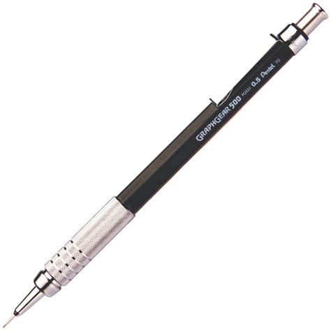 Lapiseira Mm Graphgear Preta Sm Pg A Pentel Bt Un Escrita