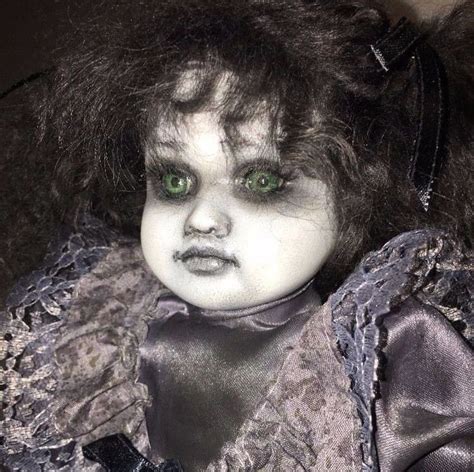 Gothic Girl 3 Eery Ghost Haunted Ooak Assemblage Art Porcelain Doll