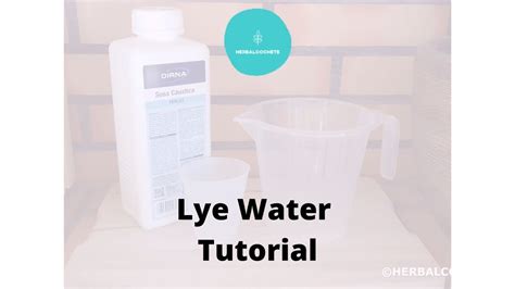 Soap Making Lye Water Youtube