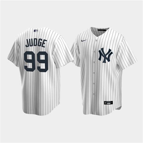 Men’s New York Yankees Aaron Judge Replica Home White Jersey – ARESBEST