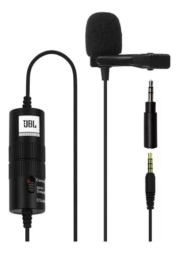 Micrófono JBL Cslm20b Micrófono de solapa Omnidireccional color negro