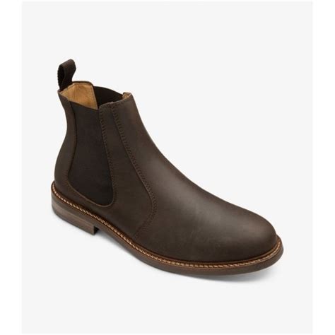 Loake Mens Davy Oiled Nubuck Chelsea Boot In Brown Parkinsons Lifestyle