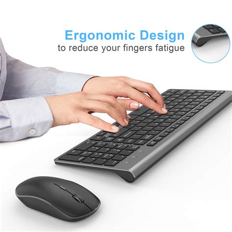 Wireless Keyboard And Mouse J Joyaccess G Ergonomic And Slim