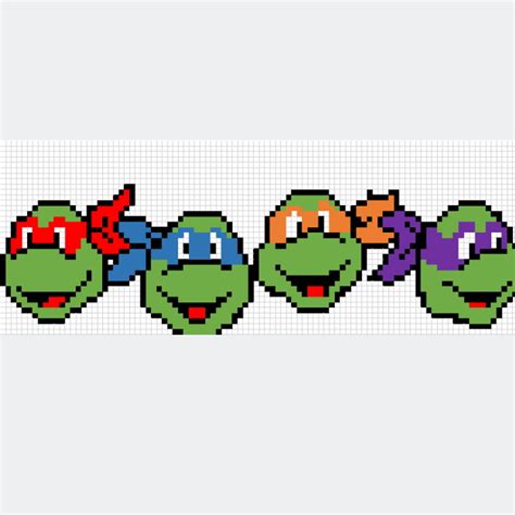 Ninja Turtle Pixel Art by Tiffany Jones at Coroflot.com