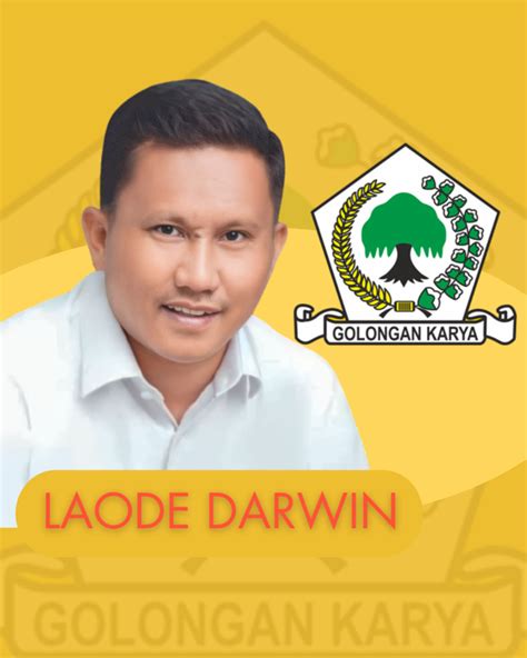 La Ode Darwin Kantongi Surat Tugas Golkar Sebagai Balon Bupati Mubar