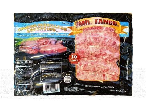 Mr Tango Chorizo Argentino 2 5 Lb Bodega Mi Amiga