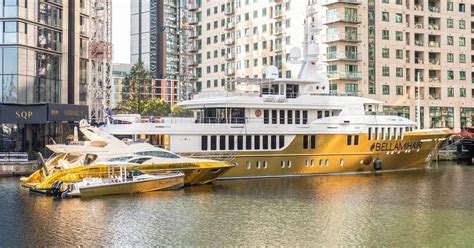 Super Yacht Wrapped In Gold Worth £16million Sails Into British Waters