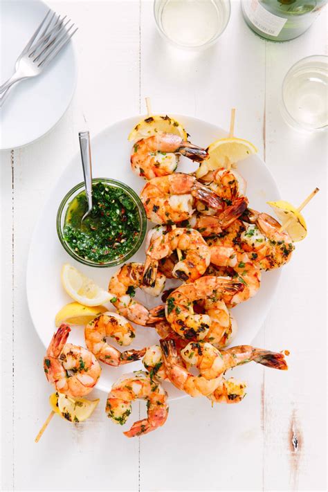 Recipe Grilled Shrimp Skewers With Chimichurri Kitchn