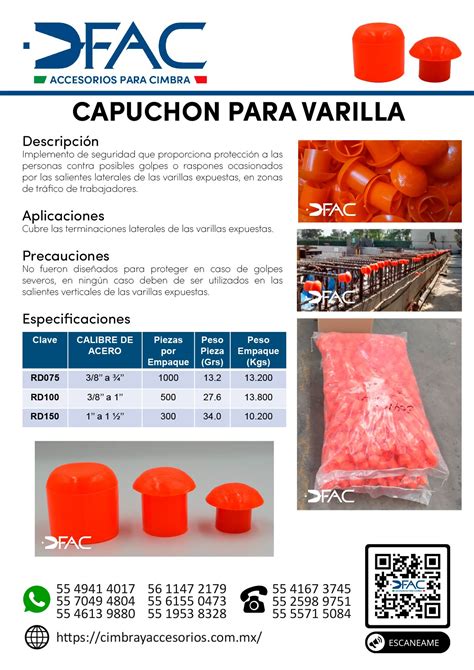 Capuchón de seguridad Cimbra y Accesorios