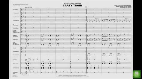 Crazy Train Marching Band Captions Pages