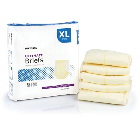 Mckesson Ultimate Incontinence Briefs Heavy Absorbency Adult Diapers