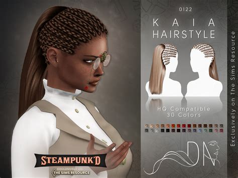 The Sims Resource Steampunked Kaia Hairstyle