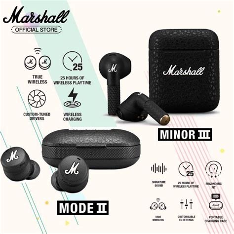 Marshall Mode II 2 True Wireless Bluetooth Earphones With Microphone ...