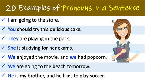 20 Examples Of Pronouns In A Sentence Grammareer