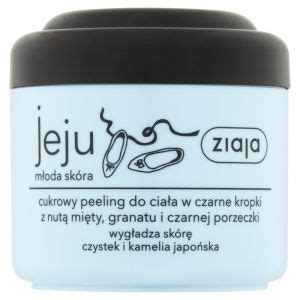 Ziaja Jeju M Oda Sk Ra Cukrowy Peeling Do Cia A W Czarne Kropki Ml