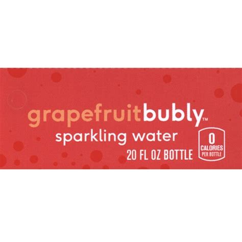 D And S Vending Inc Ds42bg20 Bubly Sparkling Water Grapefruit Label