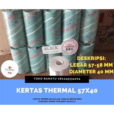 Jual Kertas Thermal X X Otani Edc Bri Edc Bni Dan Printer