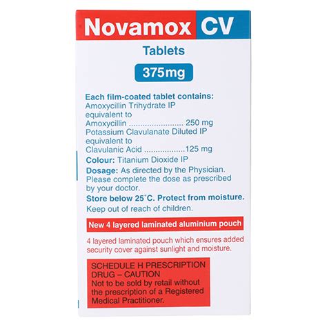 Novamox Cv Mg Tablet S Price Uses Side Effects Netmeds