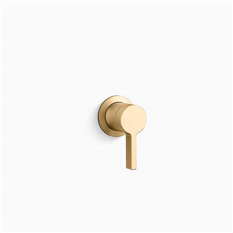 Kohler Components Wall Mount Bathroom Sink Faucet Handle In Vibrant Brushed Moderne Brass K