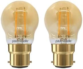 Paul Russells Led Filament Golf Ball Light Bayonet Cap B W